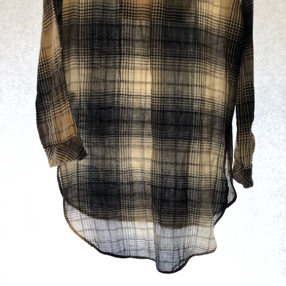 Anthropologie Floreat NWT tunic shirt dress plaid - Picture 8 of 10